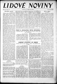 Lidov noviny z 21.9.1932, edice 1, strana 1
