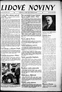 Lidov noviny z 21.9.1932, edice 2, strana 1