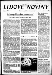 Lidov noviny z 21.9.1933, edice 2, strana 1