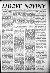Lidov noviny z 21.9.1934, edice 1, strana 1