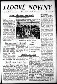 Lidov noviny z 21.9.1934, edice 2, strana 1