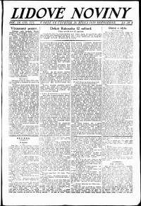 Lidov noviny z 21.10.1920, edice 2, strana 1