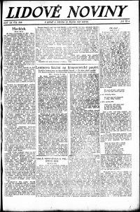 Lidov noviny z 21.10.1921, edice 1, strana 1