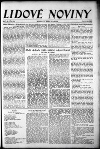 Lidov noviny z 21.10.1934, edice 1, strana 1