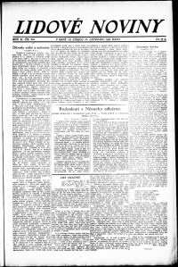 Lidov noviny z 21.11.1923, edice 2, strana 1