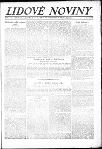 Lidov noviny z 21.12.1920, edice 1, strana 1
