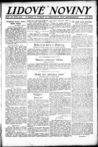 Lidov noviny z 21.12.1920, edice 2, strana 1