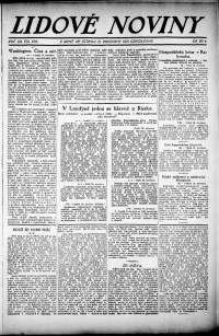 Lidov noviny z 21.12.1921, edice 2, strana 1