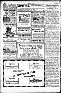 Lidov noviny z 22.1.1921, edice 1, strana 6