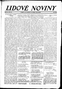 Lidov noviny z 22.2.1923, edice 1, strana 1