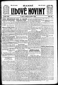 Lidov noviny z 22.3.1918, edice 1, strana 1