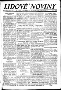 Lidov noviny z 22.3.1921, edice 2, strana 1