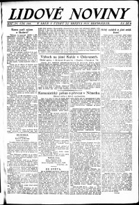 Lidov noviny z 22.3.1921, edice 3, strana 1