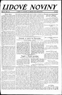 Lidov noviny z 22.3.1923, edice 2, strana 1