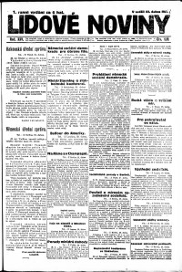 Lidov noviny z 22.4.1917, edice 2, strana 1