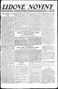 Lidov noviny z 22.4.1921, edice 2, strana 1