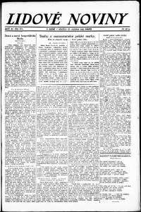 Lidov noviny z 22.4.1923, edice 1, strana 1