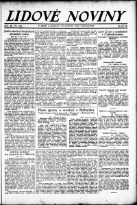 Lidov noviny z 22.5.1922, edice 2, strana 1