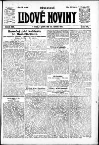 Lidov noviny z 22.6.1917, edice 1, strana 1