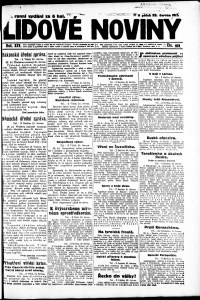 Lidov noviny z 22.6.1917, edice 2, strana 1