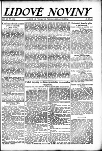 Lidov noviny z 22.6.1922, edice 2, strana 1