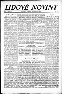 Lidov noviny z 22.6.1923, edice 1, strana 1