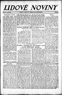 Lidov noviny z 22.6.1923, edice 2, strana 1
