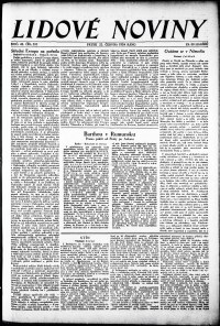 Lidov noviny z 22.6.1934, edice 1, strana 1