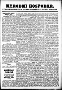 Lidov noviny z 22.7.1914, edice 2, strana 1