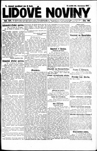 Lidov noviny z 22.7.1917, edice 2, strana 1