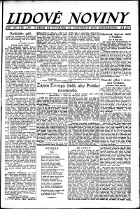 Lidov noviny z 22.7.1920, edice 2, strana 1