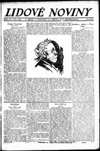 Lidov noviny z 22.8.1921, edice 2, strana 1