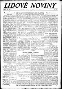 Lidov noviny z 22.9.1921, edice 2, strana 1