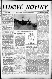 Lidov noviny z 22.9.1930, edice 2, strana 1