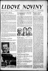 Lidov noviny z 22.9.1932, edice 2, strana 1