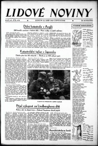Lidov noviny z 22.9.1934, edice 1, strana 1