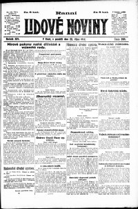 Lidov noviny z 22.10.1917, edice 1, strana 1