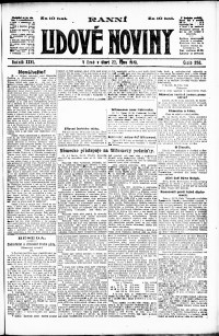 Lidov noviny z 22.10.1918, edice 1, strana 1