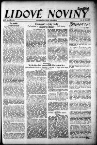 Lidov noviny z 22.10.1934, edice 1, strana 1
