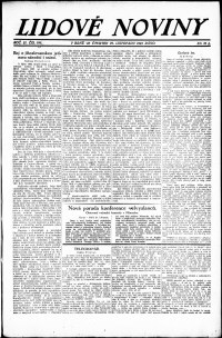 Lidov noviny z 22.11.1923, edice 2, strana 1