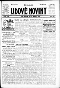 Lidov noviny z 22.12.1915, edice 1, strana 1