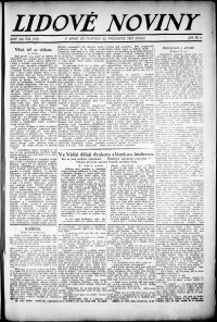 Lidov noviny z 22.12.1921, edice 2, strana 1