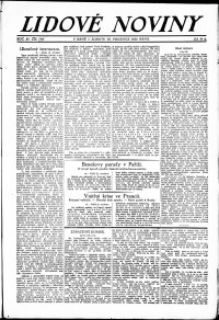 Lidov noviny z 22.12.1923, edice 1, strana 1