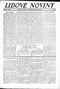Lidov noviny z 22.12.1923, edice 2, strana 1