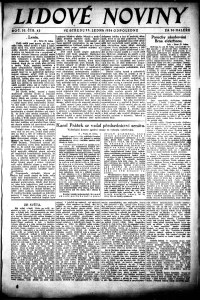 Lidov noviny z 23.1.1924, edice 1, strana 1