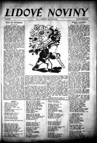 Lidov noviny z 23.1.1924, edice 2, strana 1