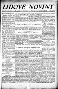 Lidov noviny z 23.2.1921, edice 2, strana 1