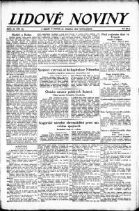 Lidov noviny z 23.2.1923, edice 2, strana 1