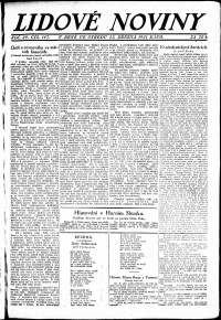 Lidov noviny z 23.3.1921, edice 1, strana 1