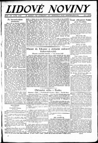 Lidov noviny z 23.3.1921, edice 3, strana 1